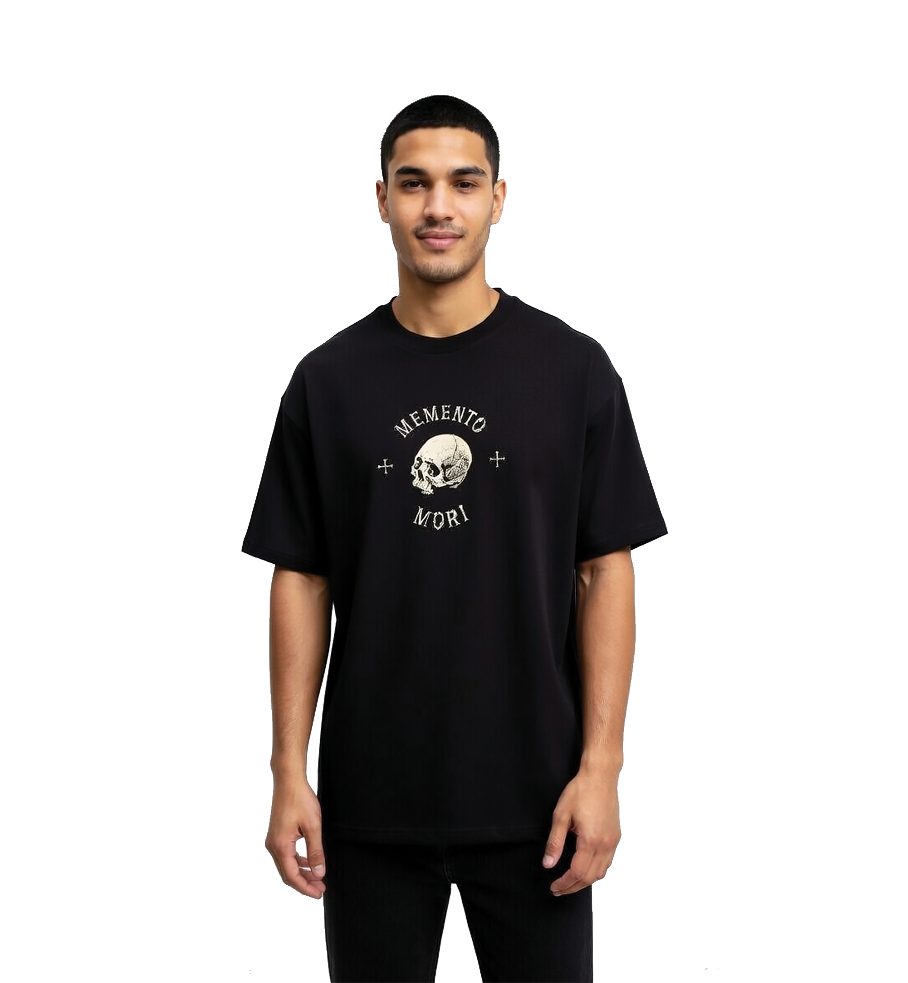 THR | REMEDY "Cursed Bloom" Oversized BLACK TEE