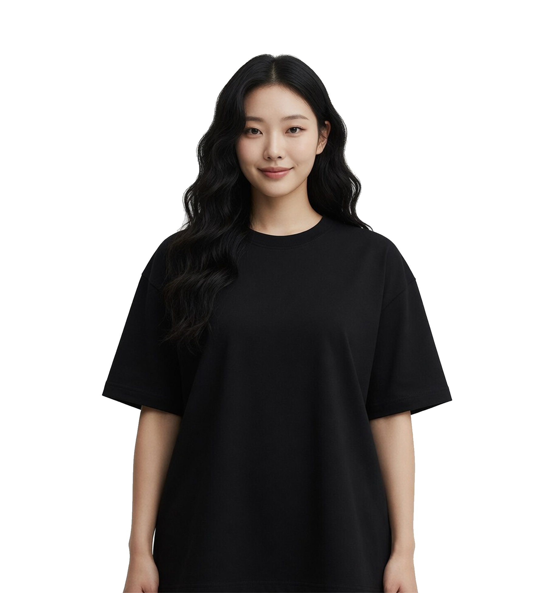 Unisex Oversized Plain Black Boxy T-Shirt | 240 GSM