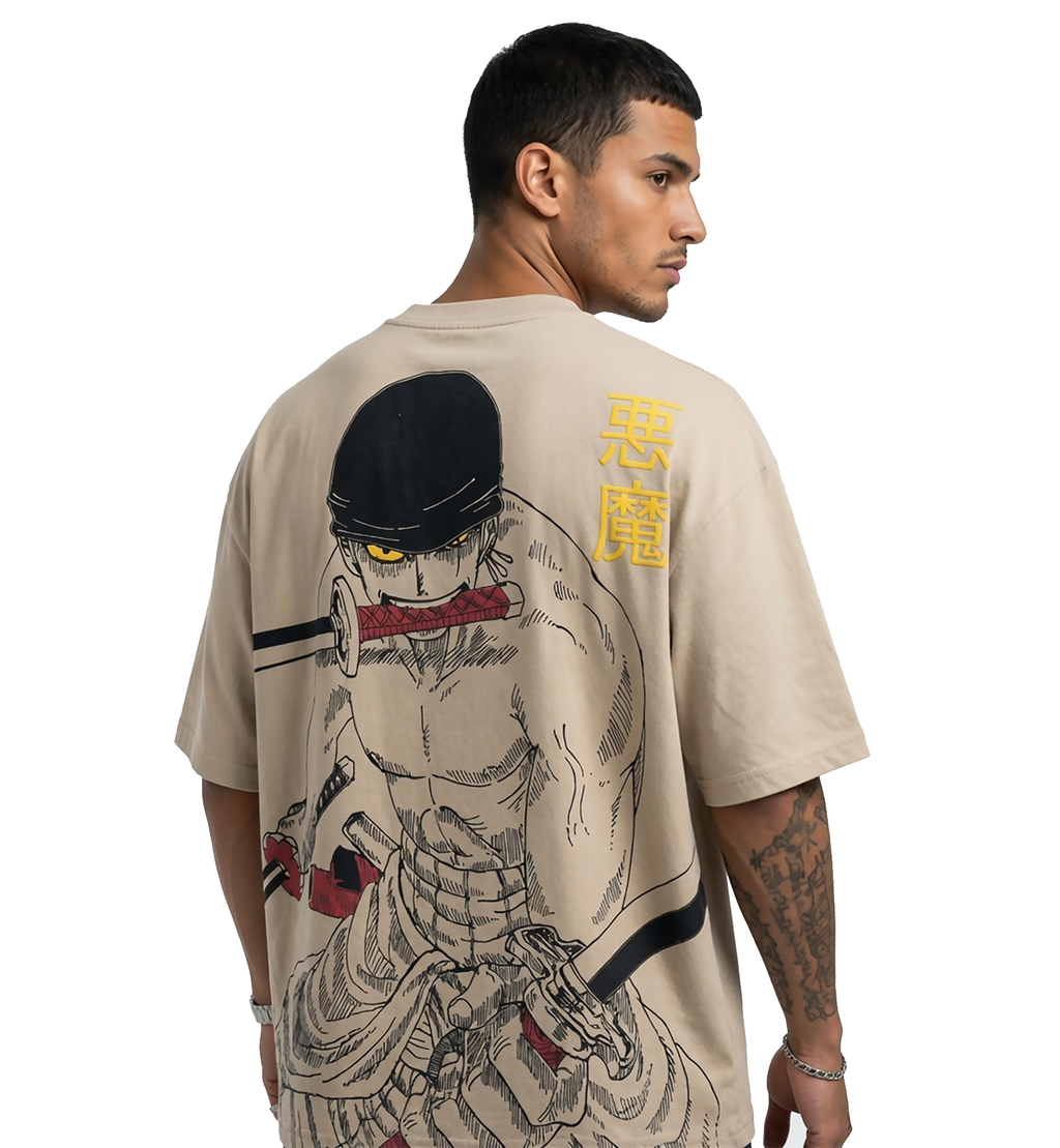 King of Hell Oversized Anime Graphic T-Shirt