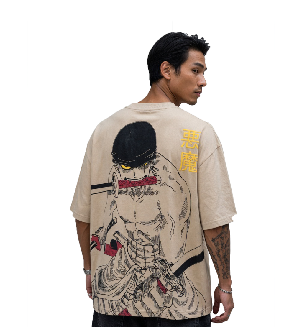 King of Hell Oversized Anime Graphic T-Shirt