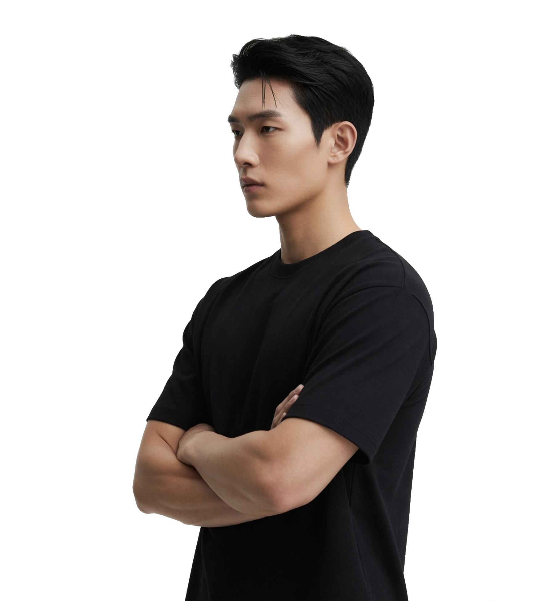 Unisex Oversized Plain Black Boxy T-Shirt | 240 GSM