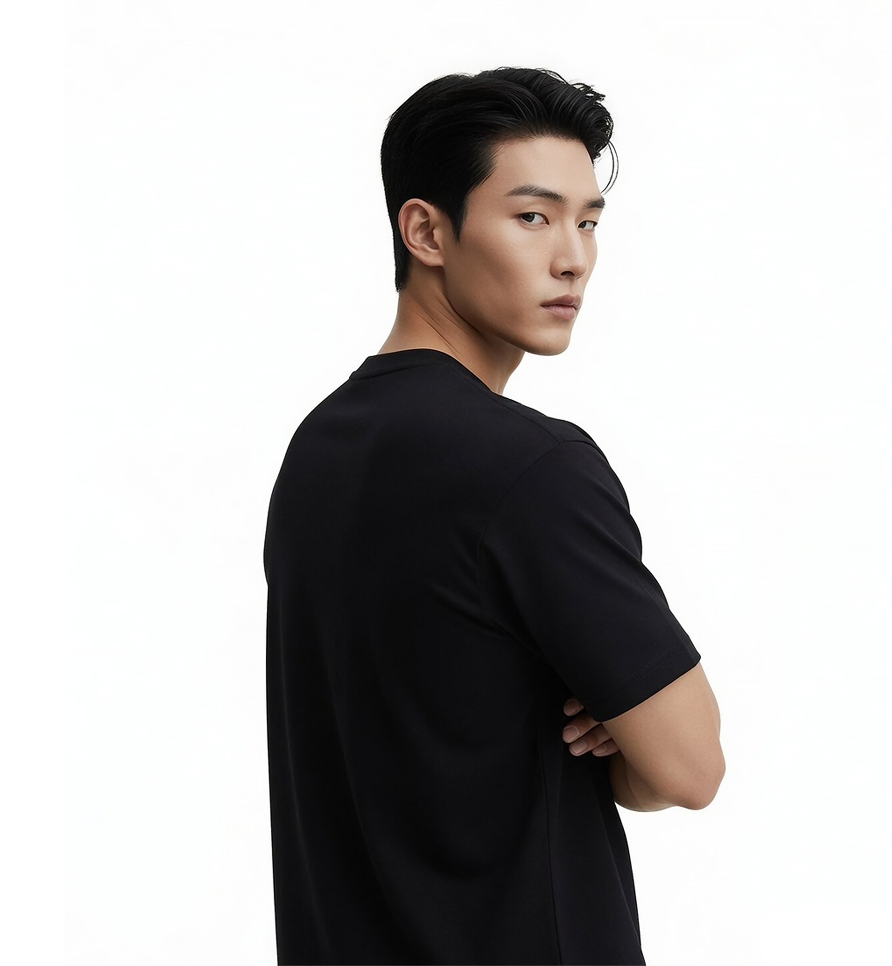 Unisex Oversized Plain Black Boxy T-Shirt | 240 GSM