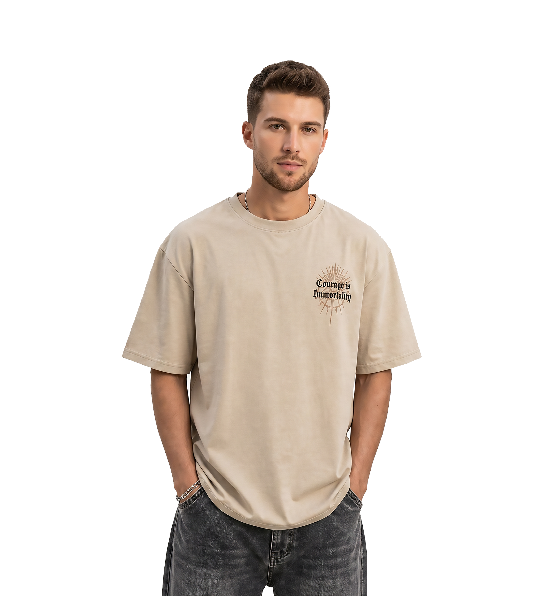 BRAVERY – Oversized Premium T-Shirt ⚔️