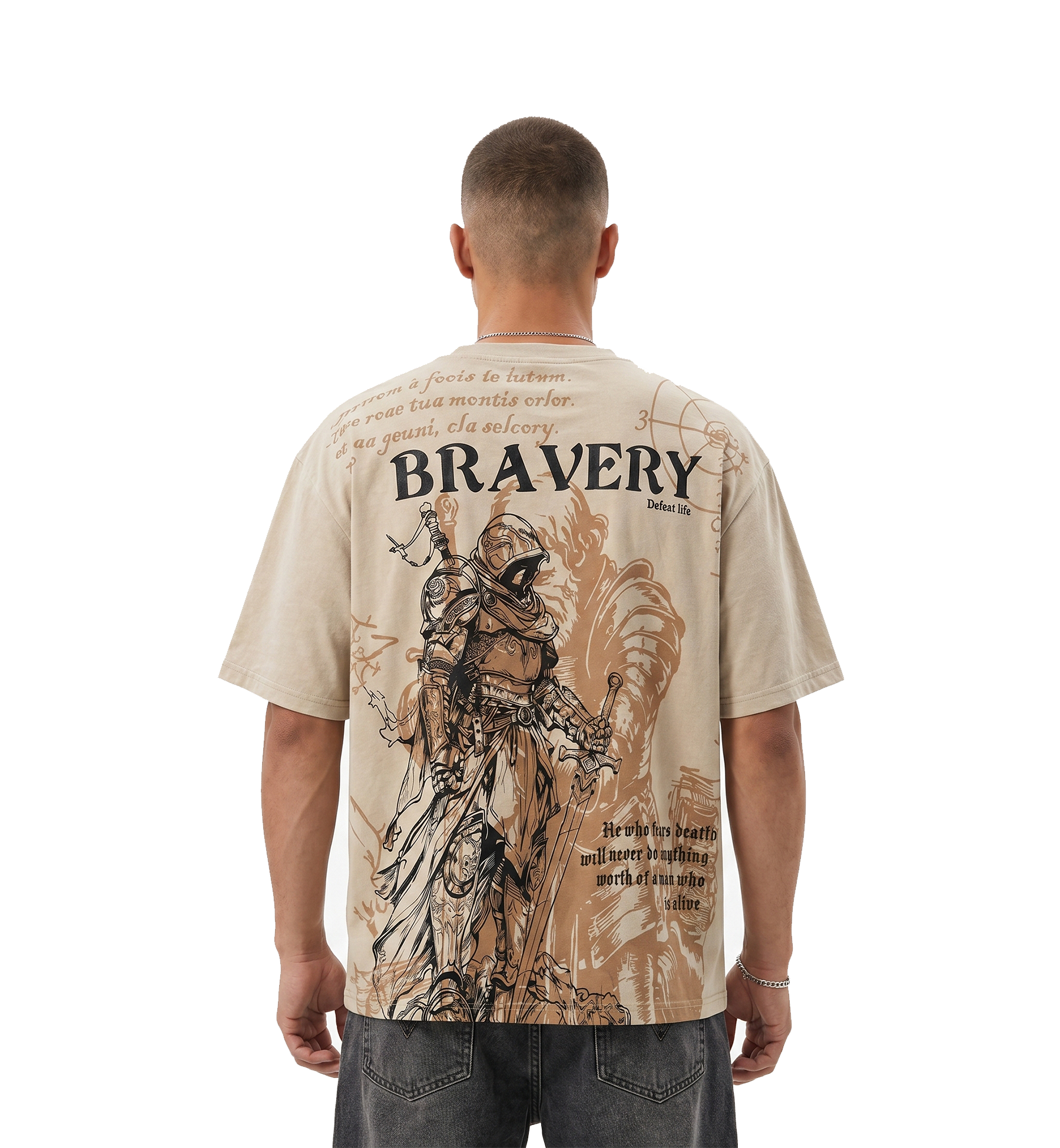 BRAVERY – Oversized Premium T-Shirt ⚔️