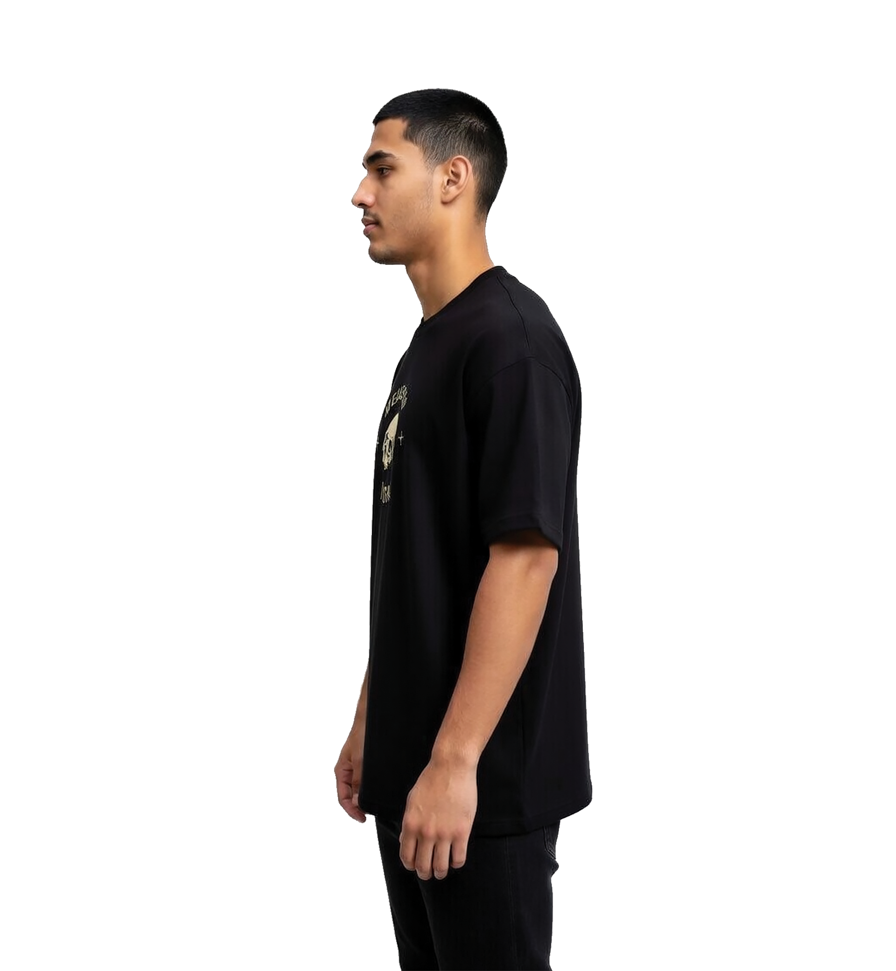 THR | REMEDY "Cursed Bloom" Oversized BLACK TEE