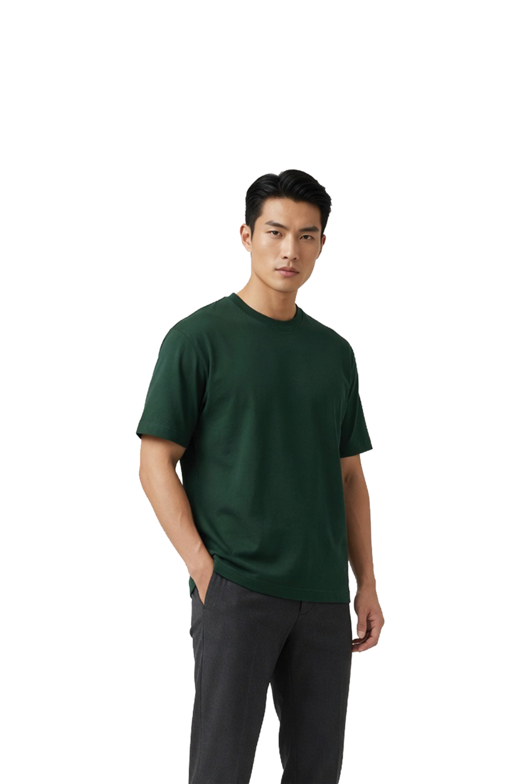 THR — ESSENTIALS DROP: Forest Green Tee– 200 GSM Premium Cotton