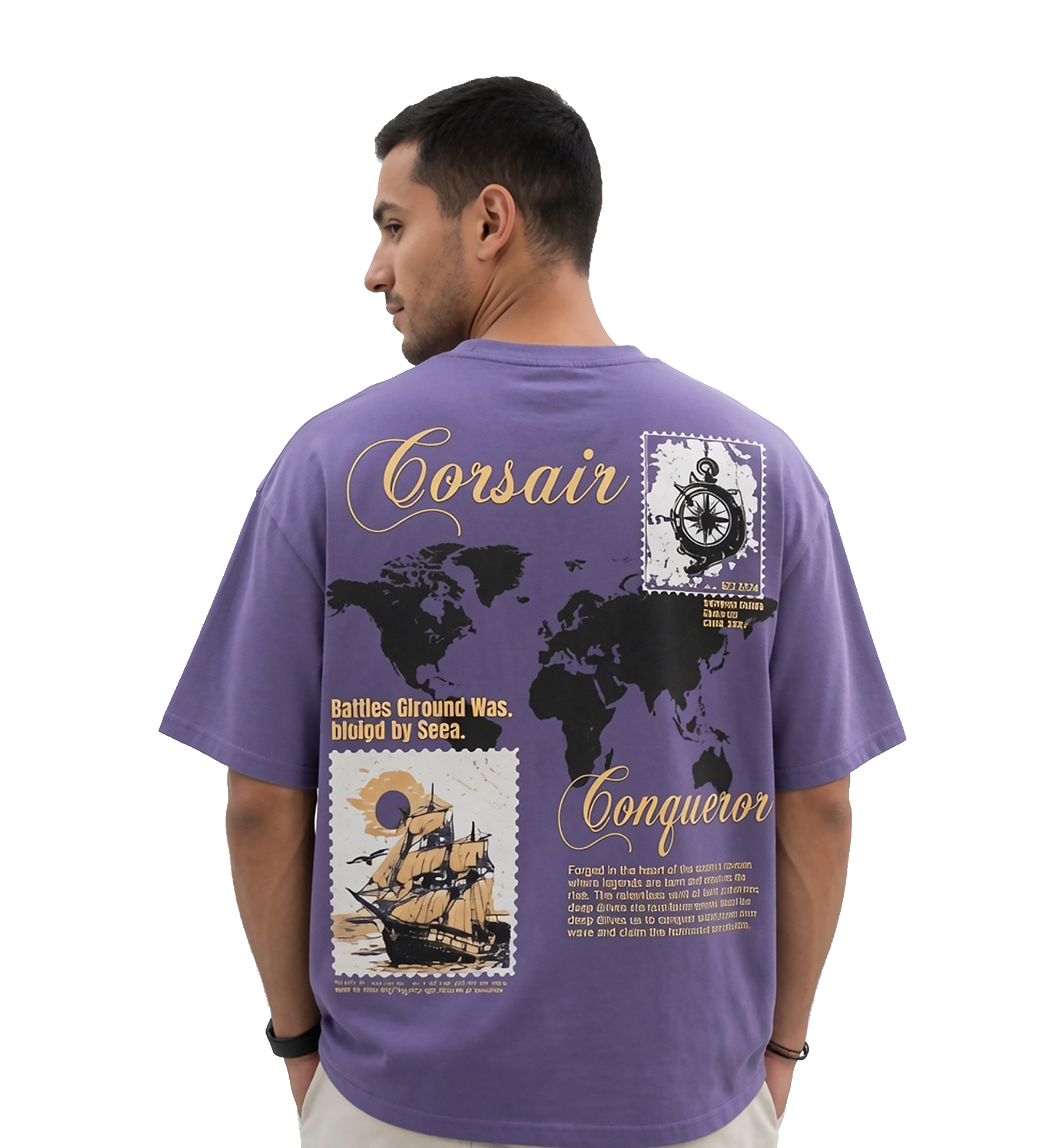 Beyond The Horizon Oversized Graphic T-Shirt