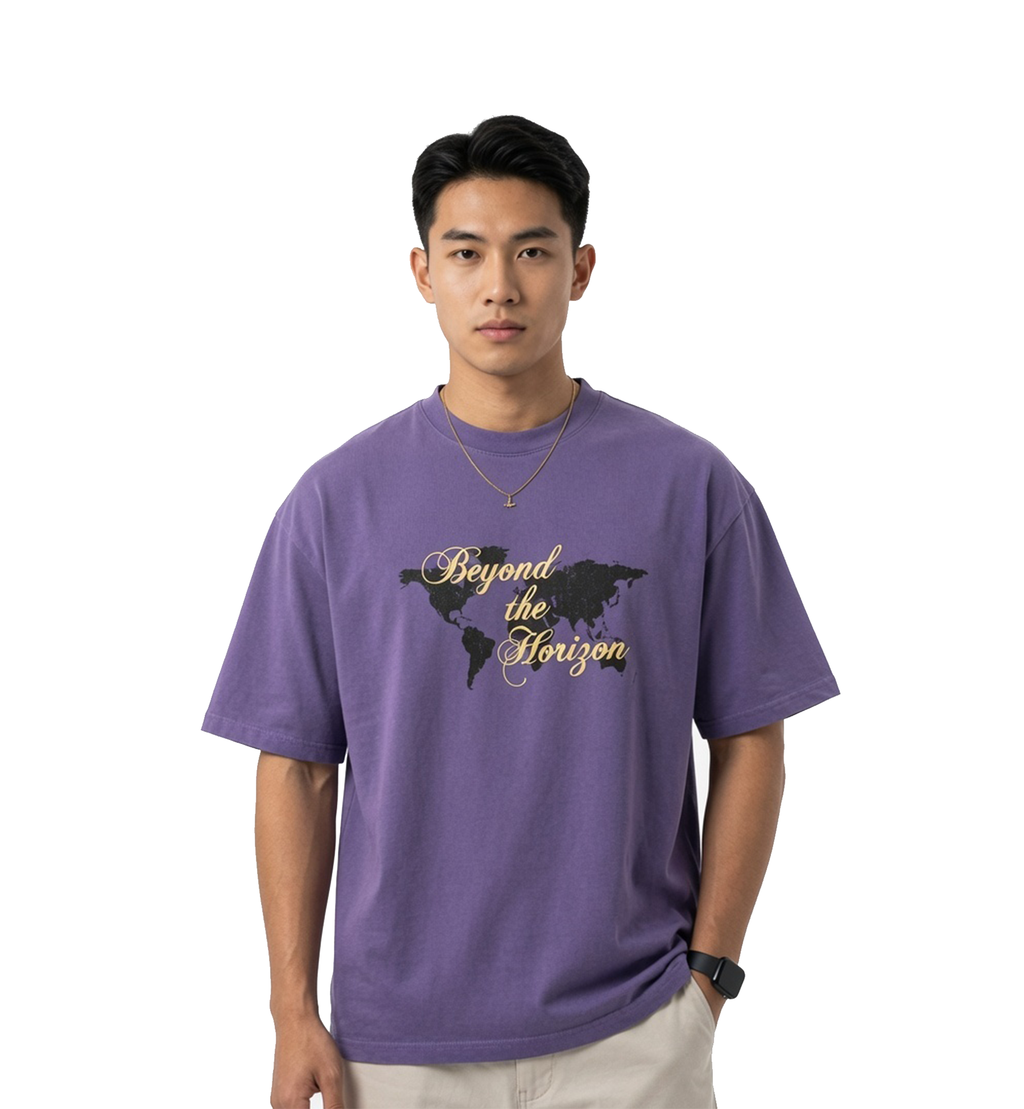 Beyond The Horizon Oversized Graphic T-Shirt