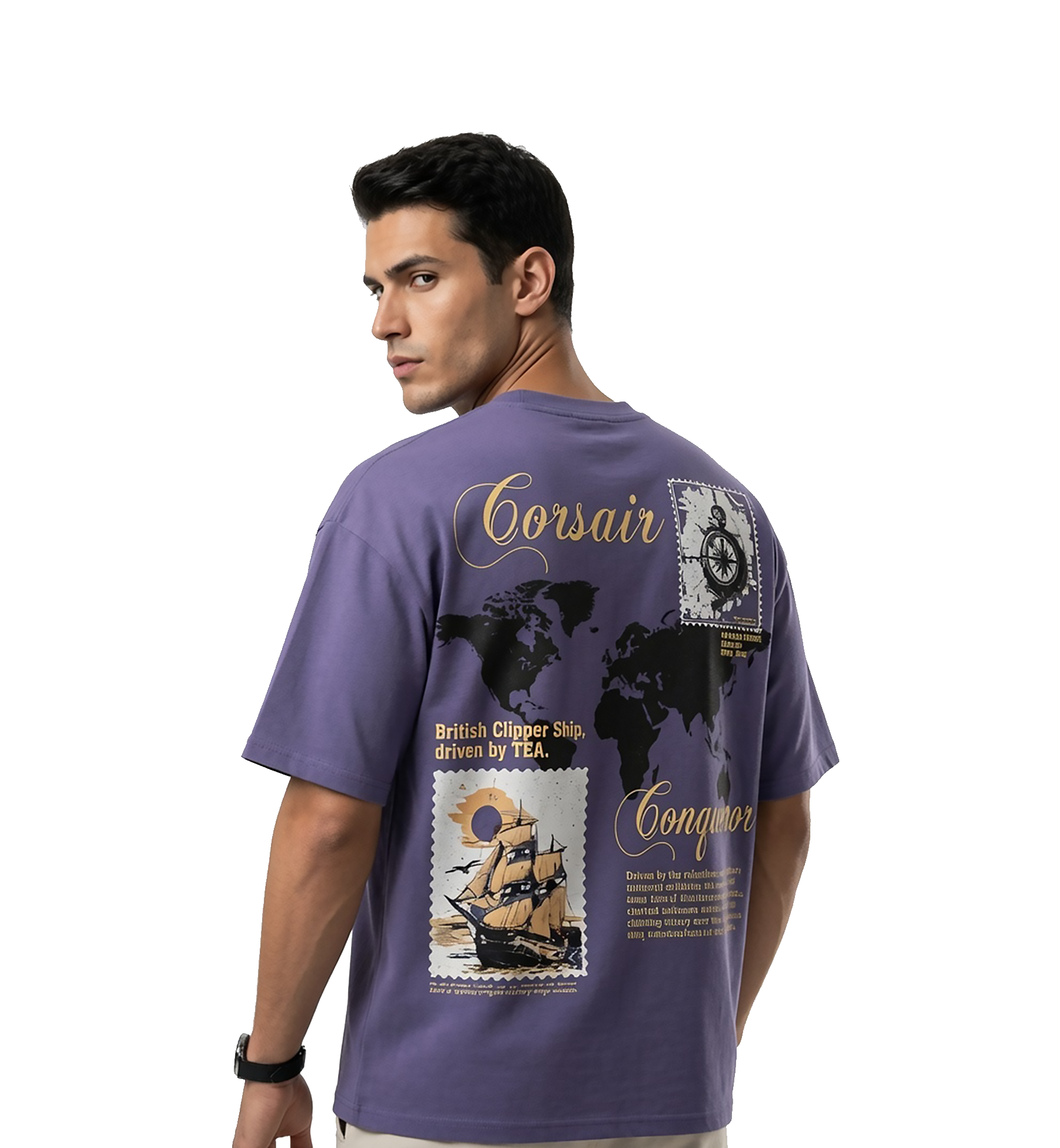 Beyond The Horizon Oversized Graphic T-Shirt