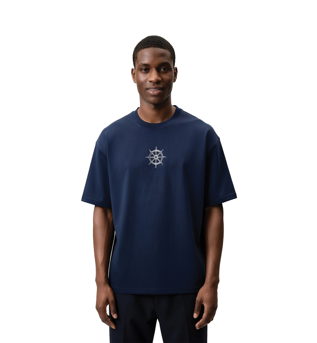 ONE PIECE Navy Blue T-Shirt