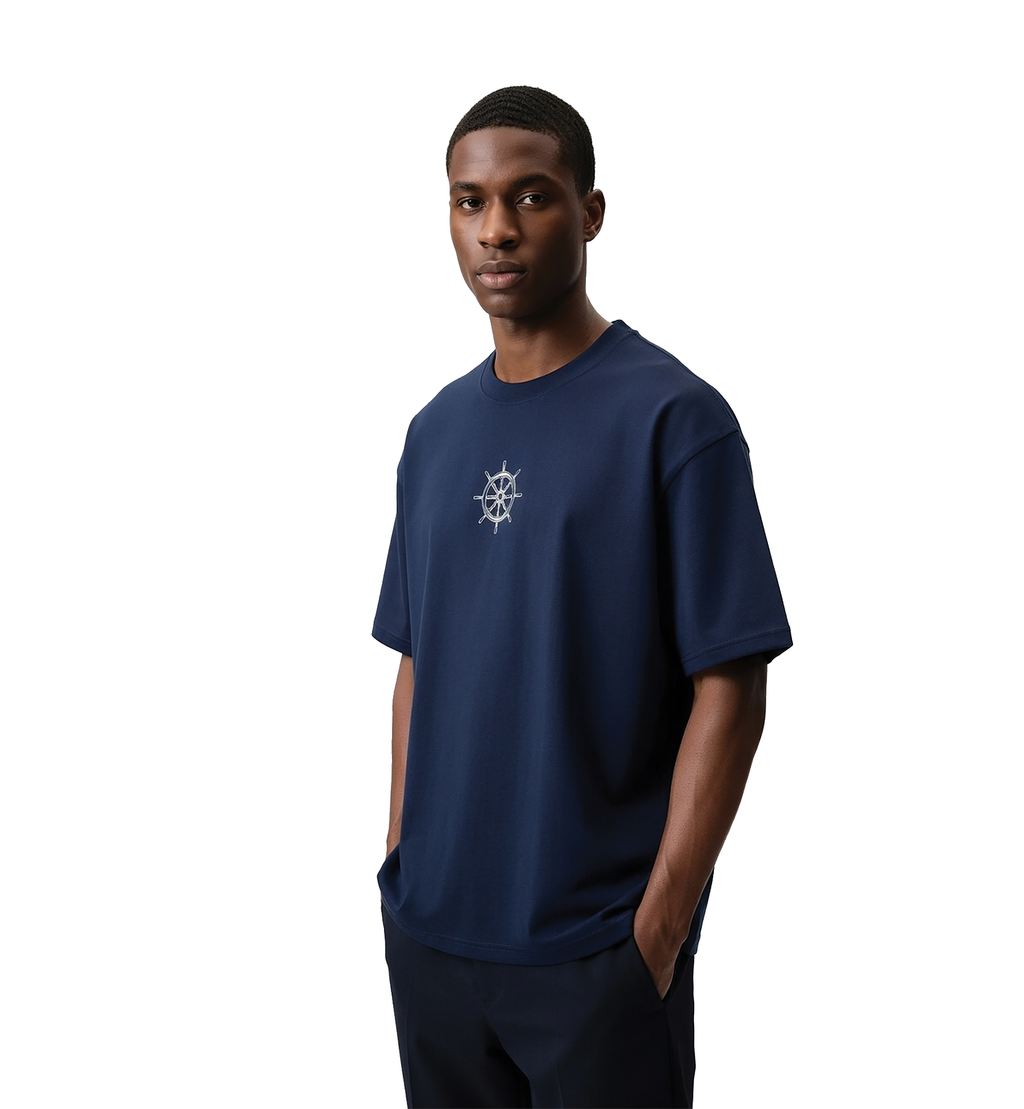 ONE PIECE Navy Blue T-Shirt