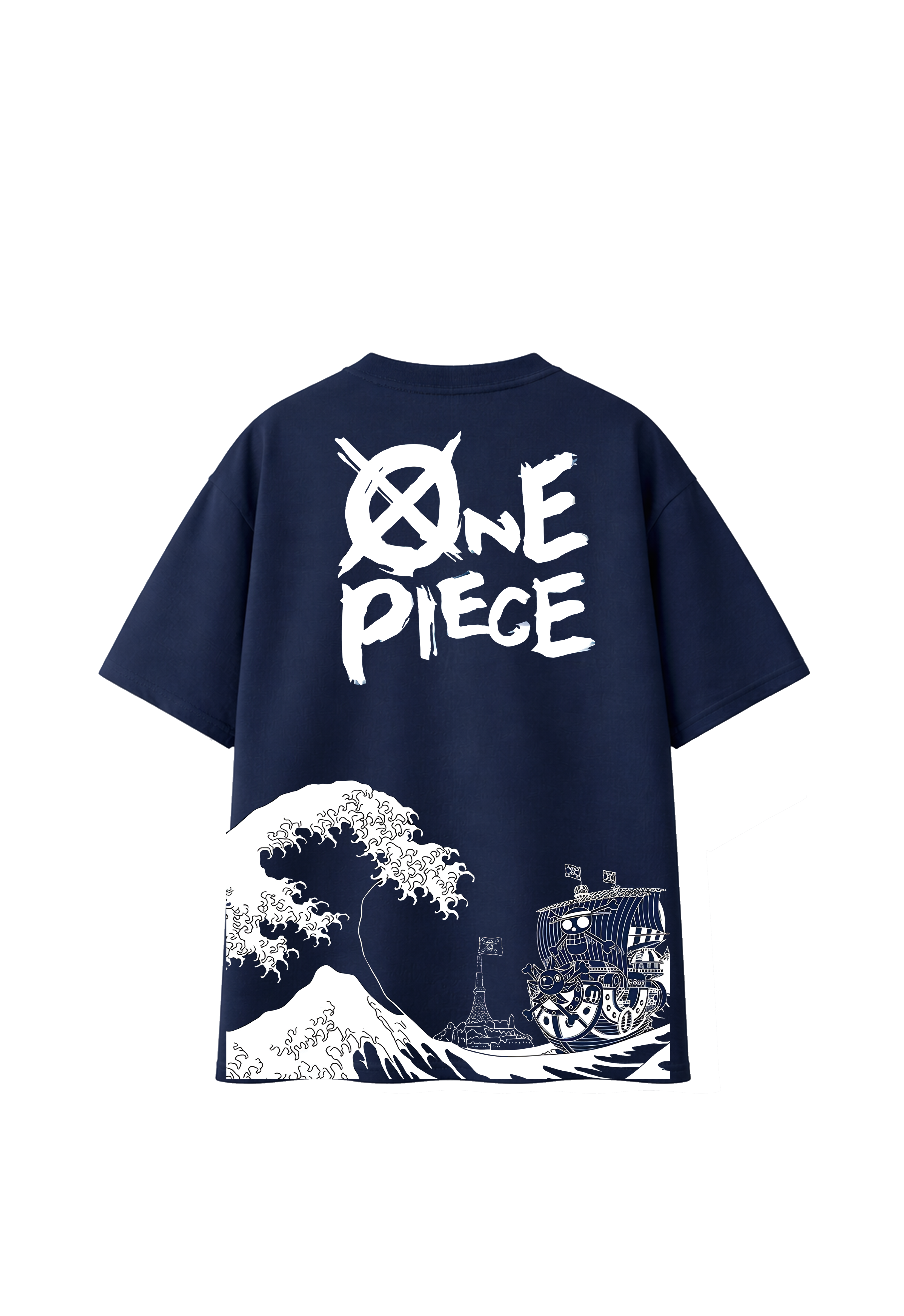 ONE PIECE Navy Blue T-Shirt
